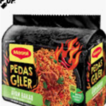 MEE SEGERA INSTANT NOODLE PEDAS GILER AYAM BAKAR IN PACK 12 Pack x 5 x 76gm Maggie