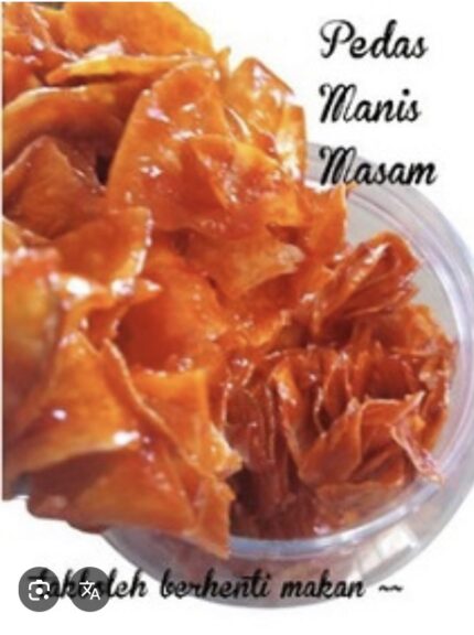 KEREPEK UBI PEDAS BASAH TAPIOCA CRIPS WET 400GM Ani