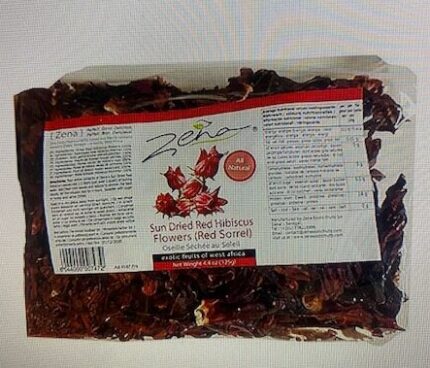 BUNGA HIBISCUS FLOWER SUN DRIED RED 125gm Zena