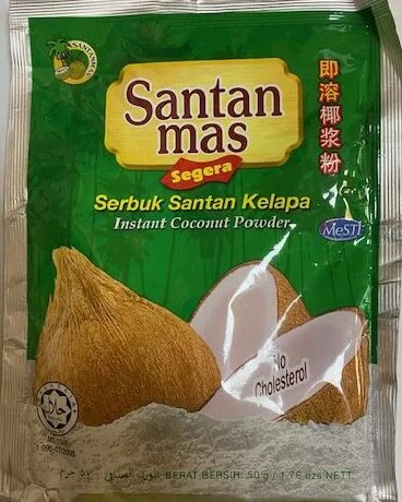 SERBUK SANTAN COCONUT POWDER SANTAN  MAS  50gm NOW  49c EXP 11.2027